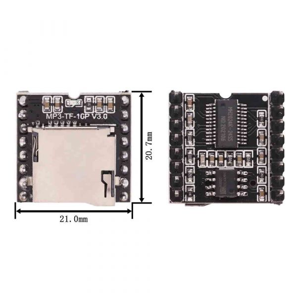 DFPlayer Mini MP3 Player Modul | Roboter-Bausatz.de