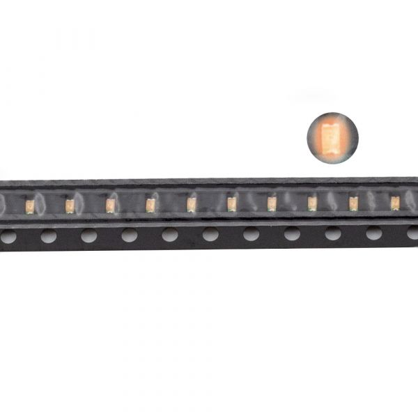 100 SMD LEDs 0603 Orange