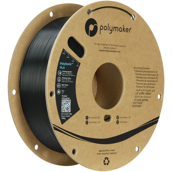 Polymaker PolySonic Black 1.75mm 1kg