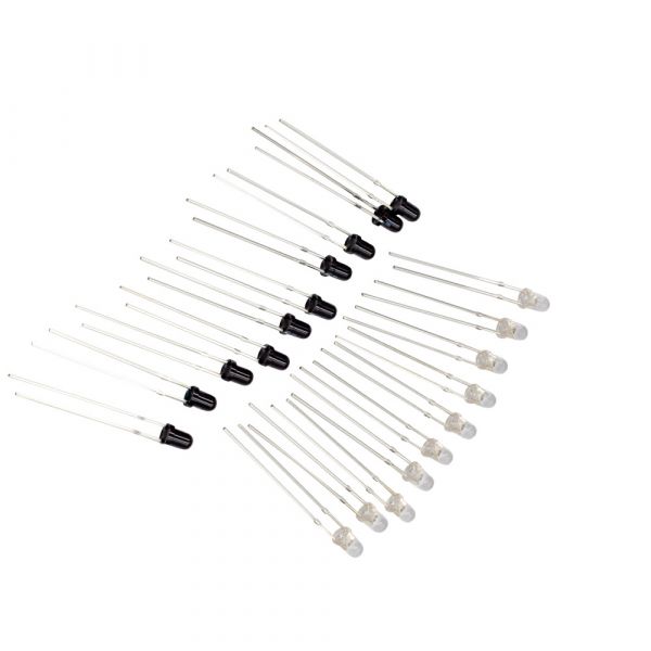 10 Paar IR LED 3mm 940nm Infrarot Sender + Empfänger