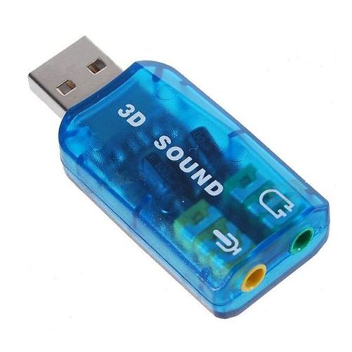 USB 2.0 3D Soundkarte Audio Adapter 5.1 für Skype - Virtual Surround