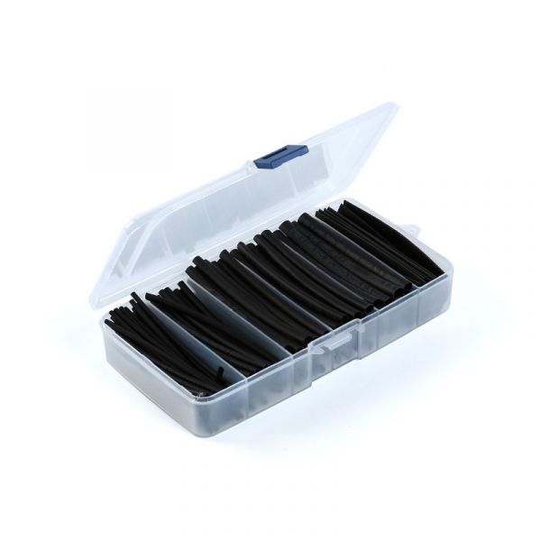 165 Schrumpfschläuche im Sortiment 600V 2mm 3mm 4mm 5mm 6mm 8mm (schwarz)