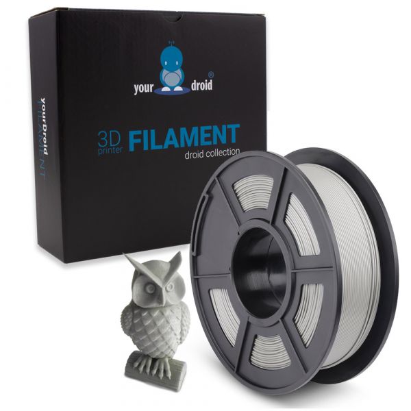 yourDroid PLA PLUS Filament Grau 1.75mm 1kg