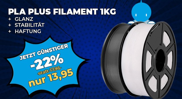 yourDroid PLA PLUS Filament 1.75mm 1KG