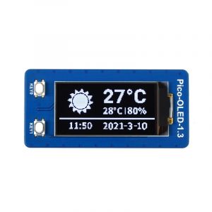 Waveshare 1.3" OLED Display Modul für Raspberry Pi Pico