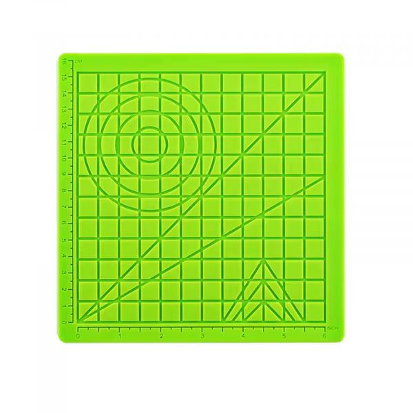 3D-Druckstift Matte Unterlage Design Pad mit geometrischen Formen 177x177mm grün