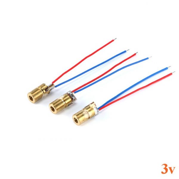 10x Laser Diode 3V 5mW mit 650nm rot