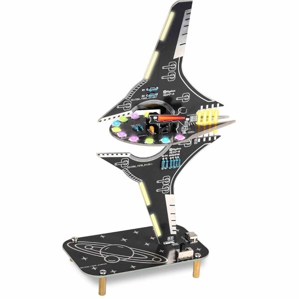 Bausatz DIY LED Raumschiff Elektronik Kit