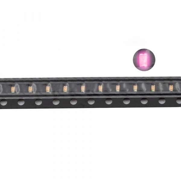 100 SMD LEDs 0603 Pink