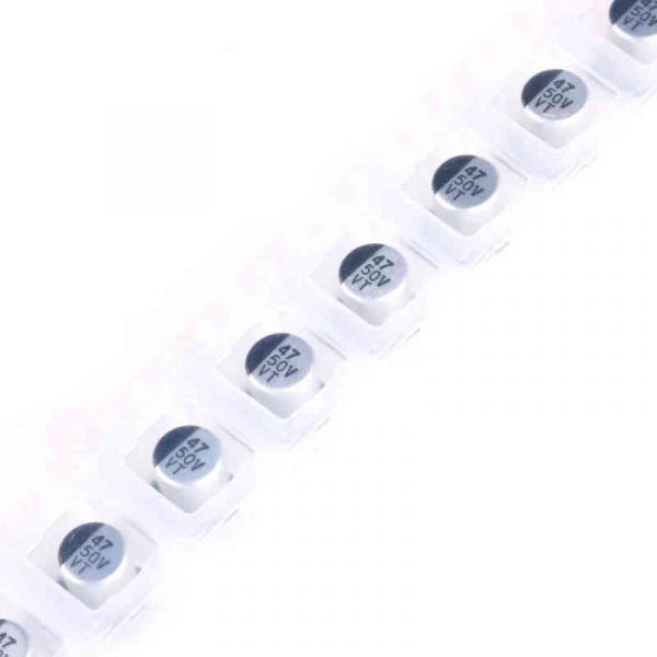 10x SMD Elko Elektrolyt Kondensator 50V 47uF