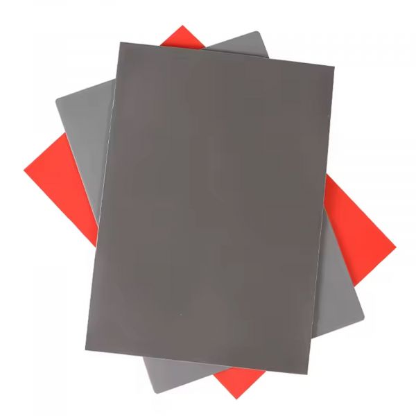 Gummimatte A4 für Lasergravur Dunkelgrau mit 3M Kleber