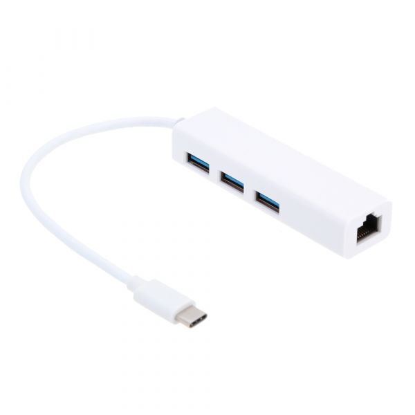 Usb 3 1 Typ C Hub Adapter Mit 3 Usb 3 0 Ports Und Lan Netzwerk Roboter Bausatz De