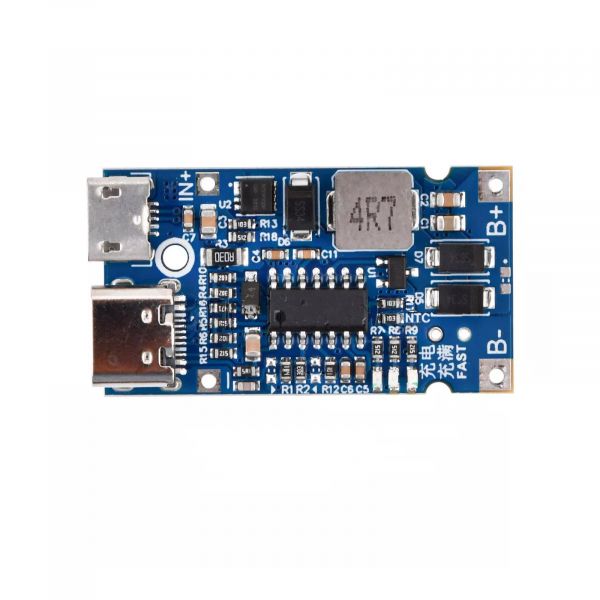 USB-C BMS Li-on Batterie Lademodul 3S 4.5V-15V 18W 3A