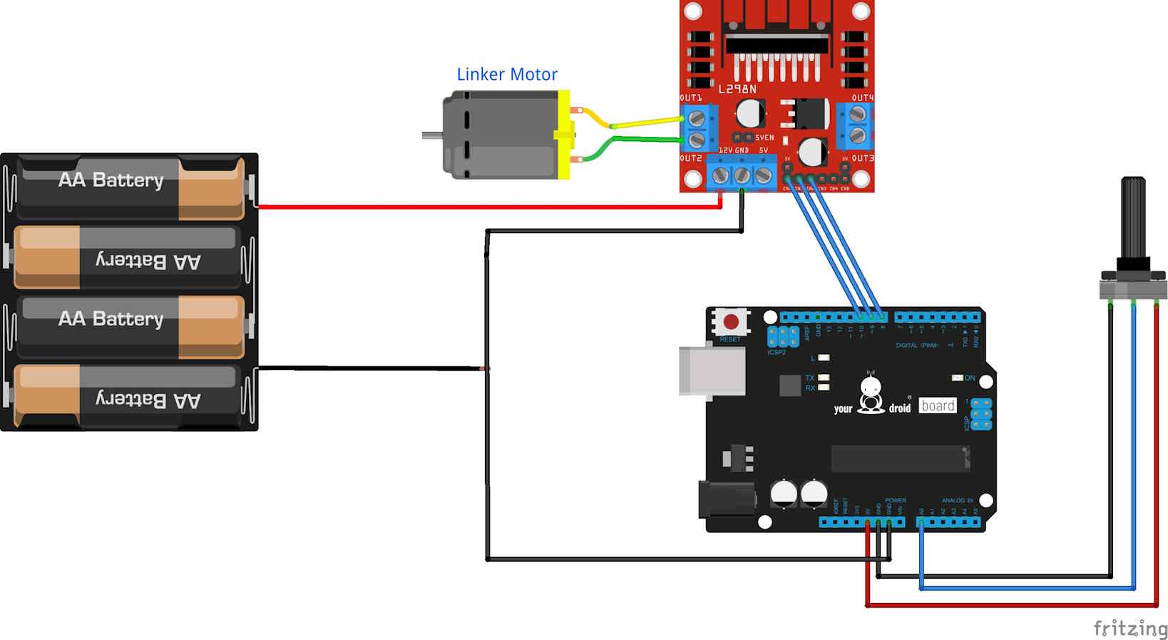 L298N_Arduino_Potentiometer_Steckplatine