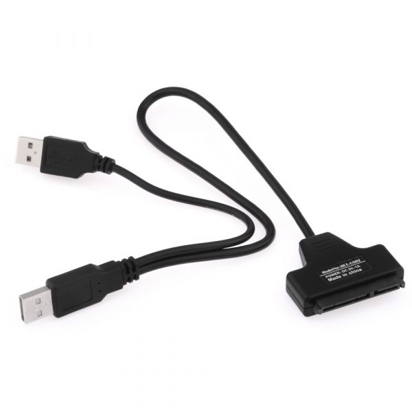 USB 2.0 auf SATA 7+15 Pin Adapter für 2.5" HDDs