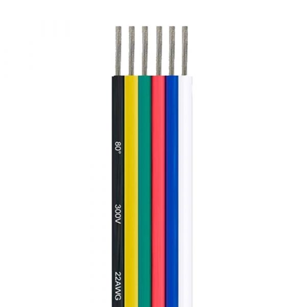 1m Anschlusskabel 6 Pin für LED-Strips RGB+CCT 22 AWG