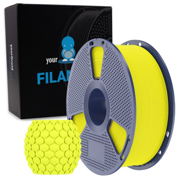 yourDroid PLA Filament Gelb Matt 1.75mm 1kg