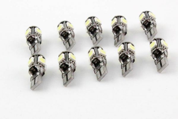 10er Set LED T10 w5w 12V CANBUS kalt weiß