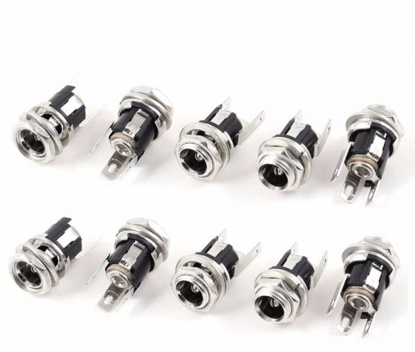 10x Einbaubuchse DC Stecker 5.5x2.1mm