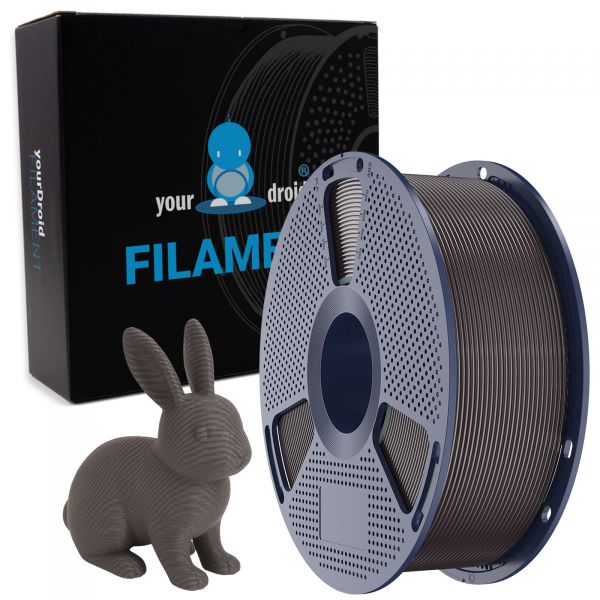 yourDroid PLA Filament Dunkelbraun 1.75mm 1kg