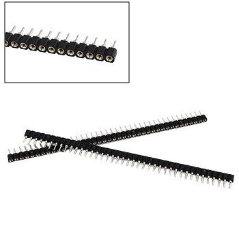 1 Streifen PCB 40pin einreihig Rundkopf Sockel