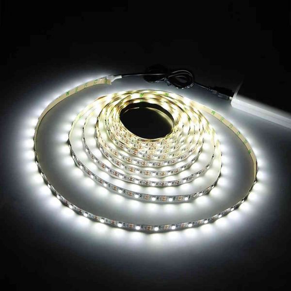 5m LED Strip weiss An-/Ausschalter 5V USB