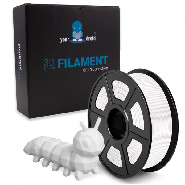 yourDroid PLA PLUS Filament Weiss 1.75mm 1kg