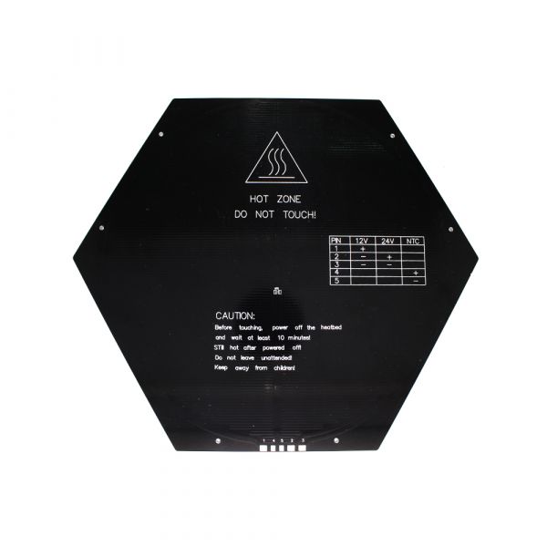 Delta Rostock Hexagon MK3 Aluminium Heizbett