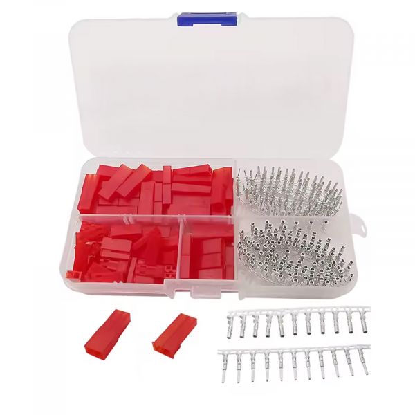 JST SYP 2P Crimpgehäuse Sortiment mit Kontakten 300 Teile