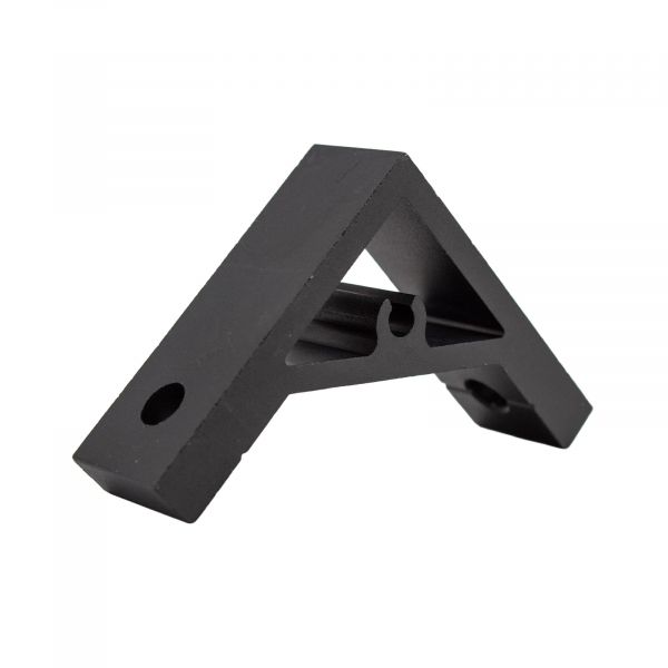 L-Winkel 90° für Aluminiumprofile 2020 Schwarz