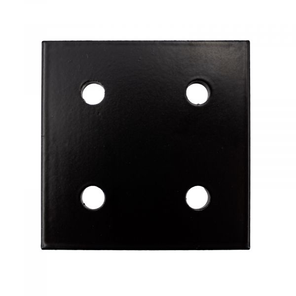 Montageplatte 2040-4 für Aluminiumprofile Schwarz