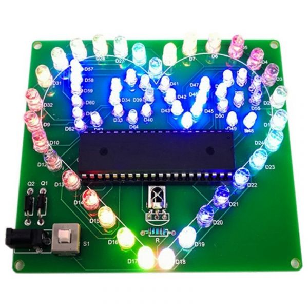 Bausatz: Love LED-Herz zum Löten