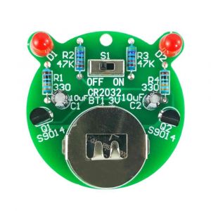 Bausatz: LED-Blinklampe Transistorschaltung 3V Übungsplatine