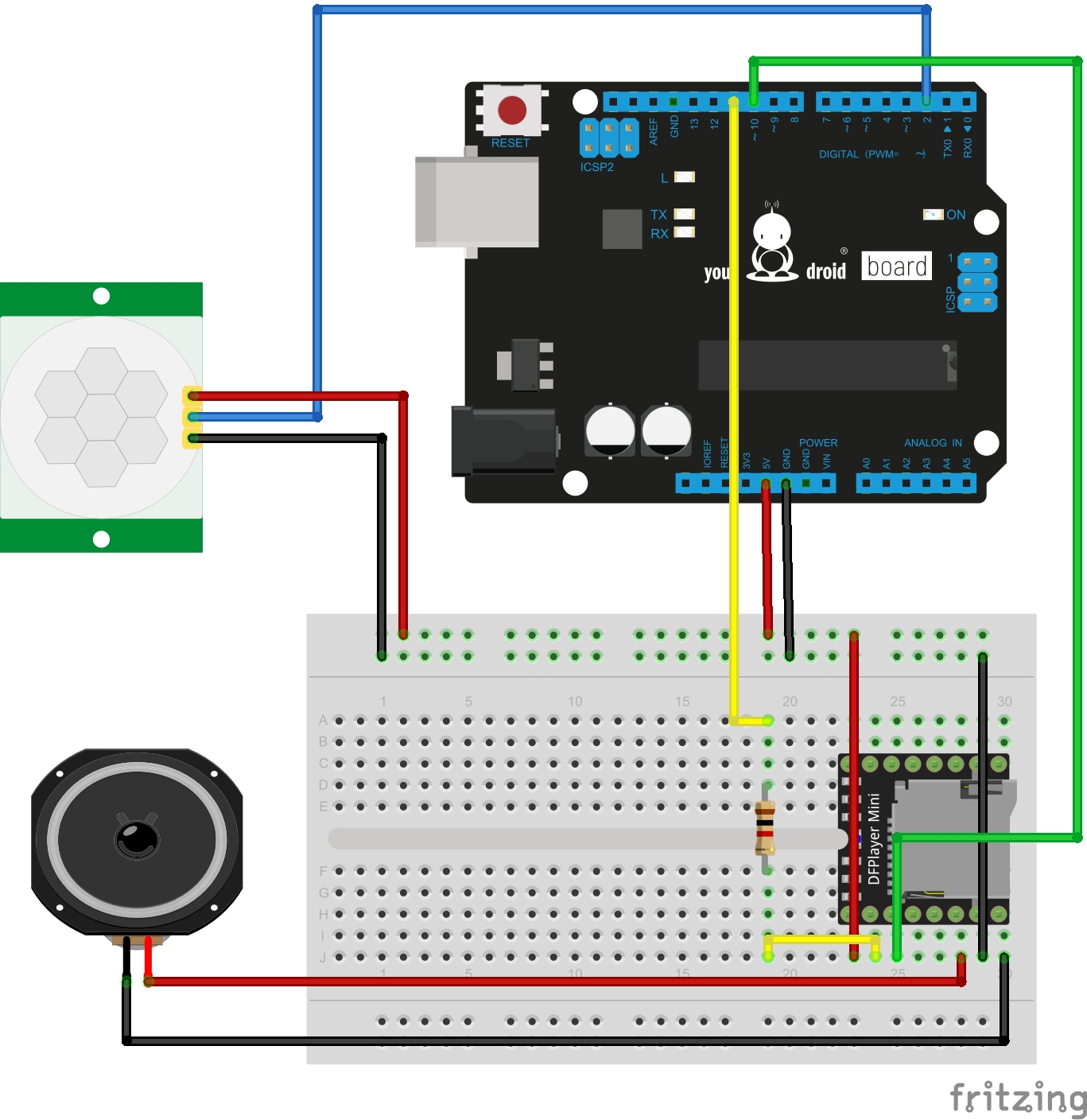 Bewegungsmelder-mit-Sound_Steckplatine