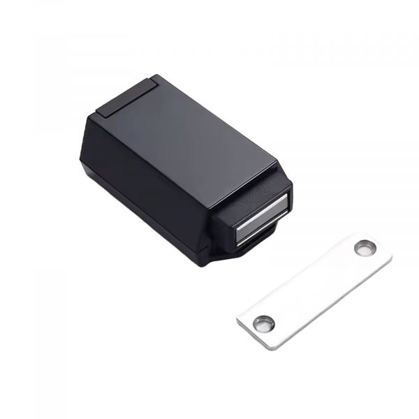 Push-to-Open Türöffner Schwarz– Magnetischer Drucköffner für Türen bis 125 kg