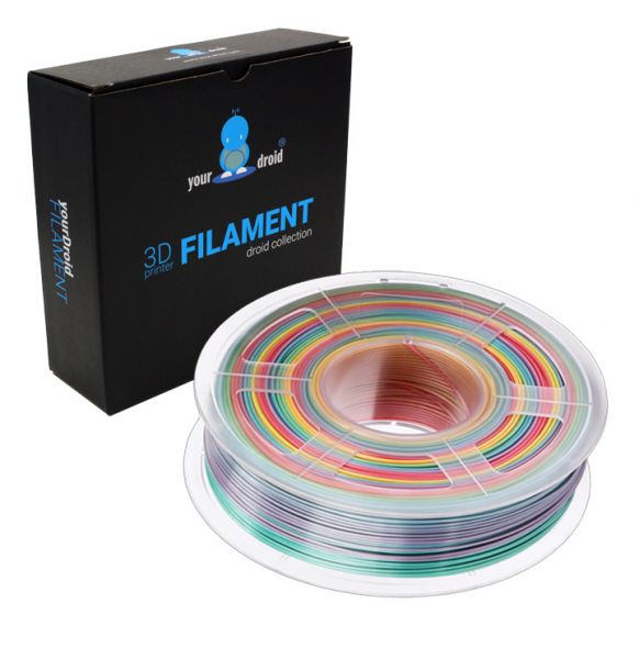 yourDroid PLA Filament Regenbogen 1.75 mm 1kg