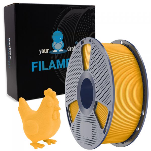 yourDroid PLA Filament Leuchtgelb 1.75mm 1kg