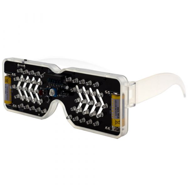 Bausatz Blinkende DIY LED Brille