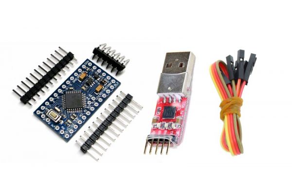 Mini Mega328P Pro Version mit CP2102 USB Wandler - 5V/16MHz - Arduino kompatibel
