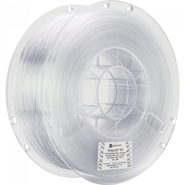 Polymaker PolyLite PC Filament Transparent 1.75mm 1kg