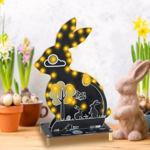 Bausatz Osterhase Nachtlicht mit Touch Control zum Löten