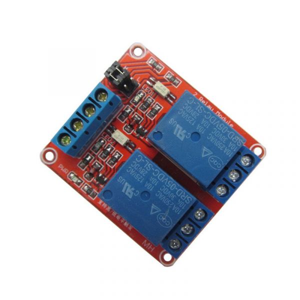 2 Kanal Relais Modul 5V High / Low Level Trigger einstellbar