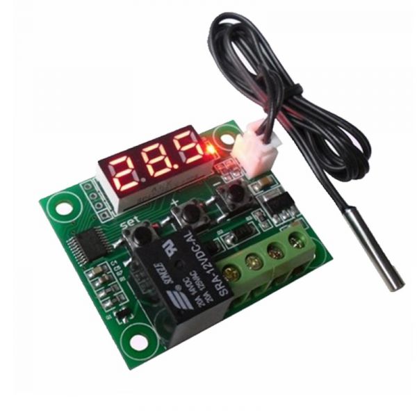12 V Volt Thermostat mit Sensor Temperaturregelung fuer Heizstab Heizpatrone 