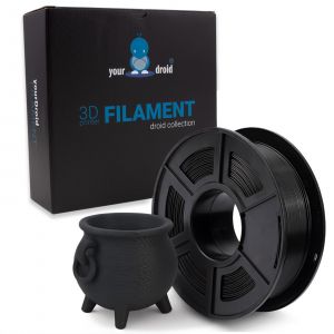 yourDroid PETG Filament Schwarz 1.75mm 1kg