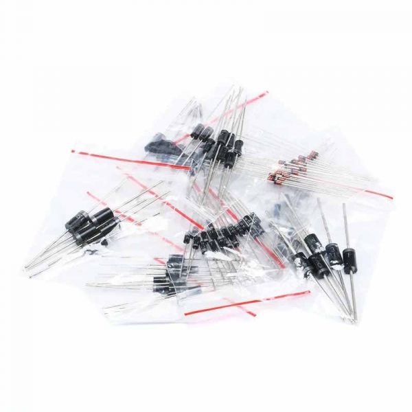 Diode Sortiment 100 Stück 1N4148 1N4007 1N5819 1N5399 1N5408 1N5822 fr107 fr207