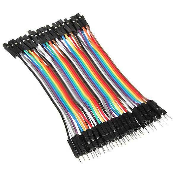 40 Pin Dupont / Jumper Kabel Buchse-Stecker 10 cm