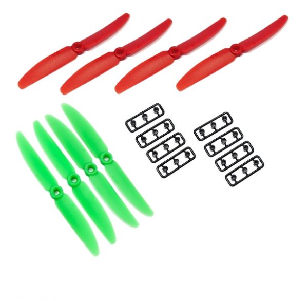 8 x Gemfan 4 x Grün + 4 x Rot 5X3 5030 CW+CCW