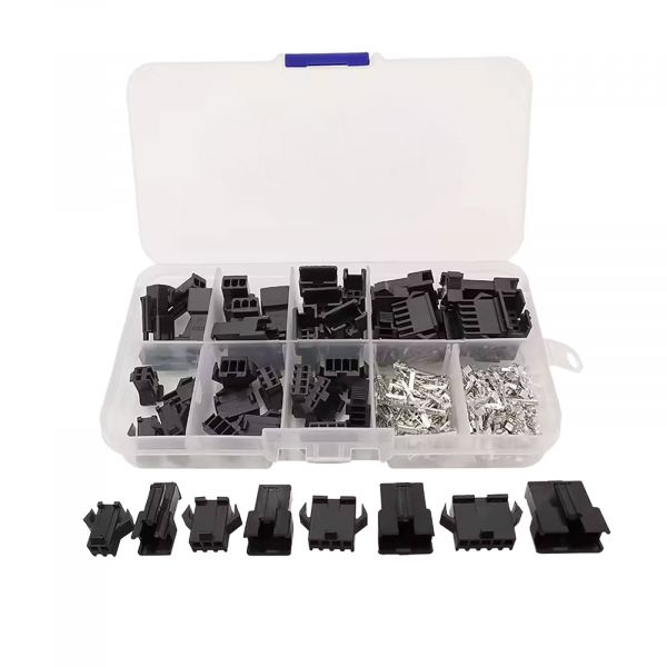 SM 2.54mm Crimpgehäuse Sortiment mit Kontakten 200 Teile