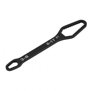 Universal Schraubenschlüssel 3-17mm – Selbstspannend, Doppelkopf 145mm, schwarz