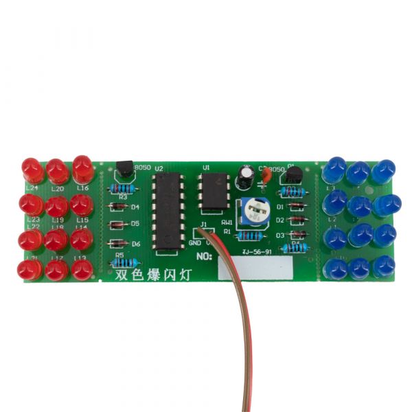 Bausatz LED Stroboskop rot / blau